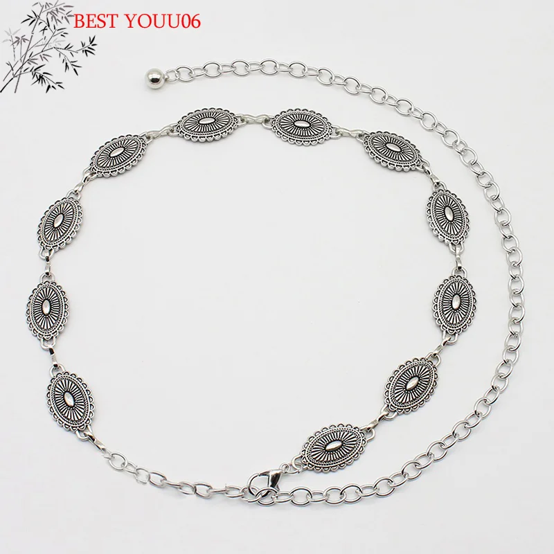 (YOUU06)Retro Versatile Ethnic Style Metal Bohemian Waist Chain Belt For Women Sweater Chain Waist Seal Body Decor Accessory view 4