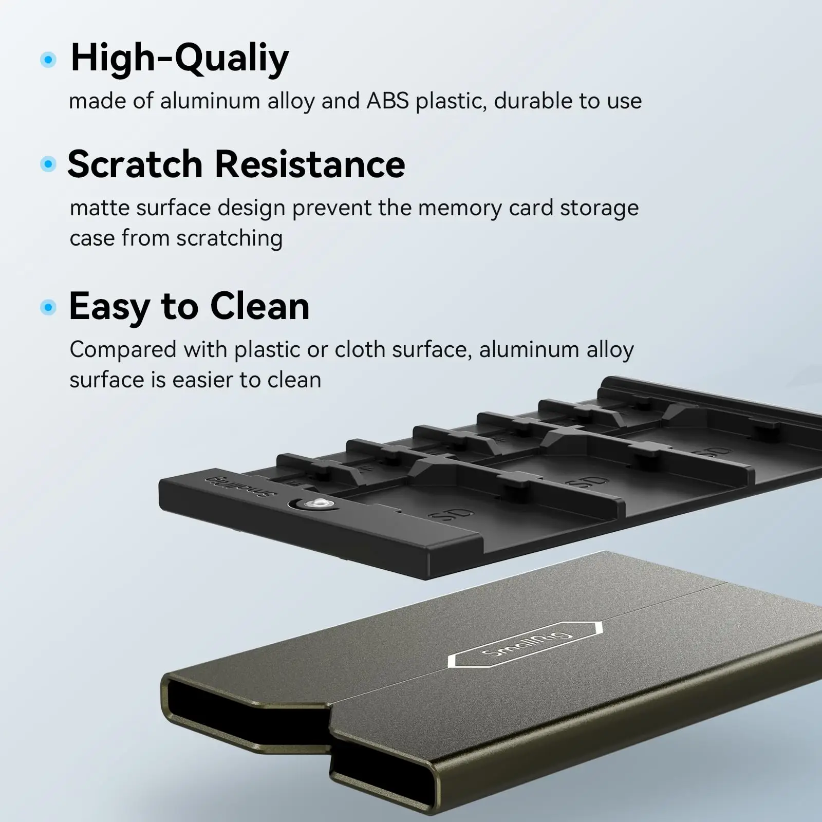 SmallRig-Funda de tarjeta de memoria con soporte para tarjeta SIM, para tarjetas SD/Micro SD/SIM DSLR, para cámara Sony, fotografía, grabación de