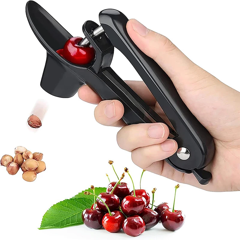 Herramienta de deshuesado de cerezas de acero inoxidable, removedor de semillas de núcleo de cereza, removedor de pip de cereza, herramienta de deshuesador de azufaifa y uvas de oliva, herramienta de fruta