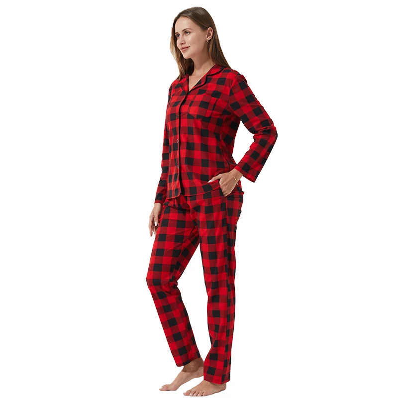 Womens Pajama Sets Pj Pants for Women with Pockets Pajama Shirts Long Sleeve Pajama Set for Women Ladies Pajamas Sets Sleepwear