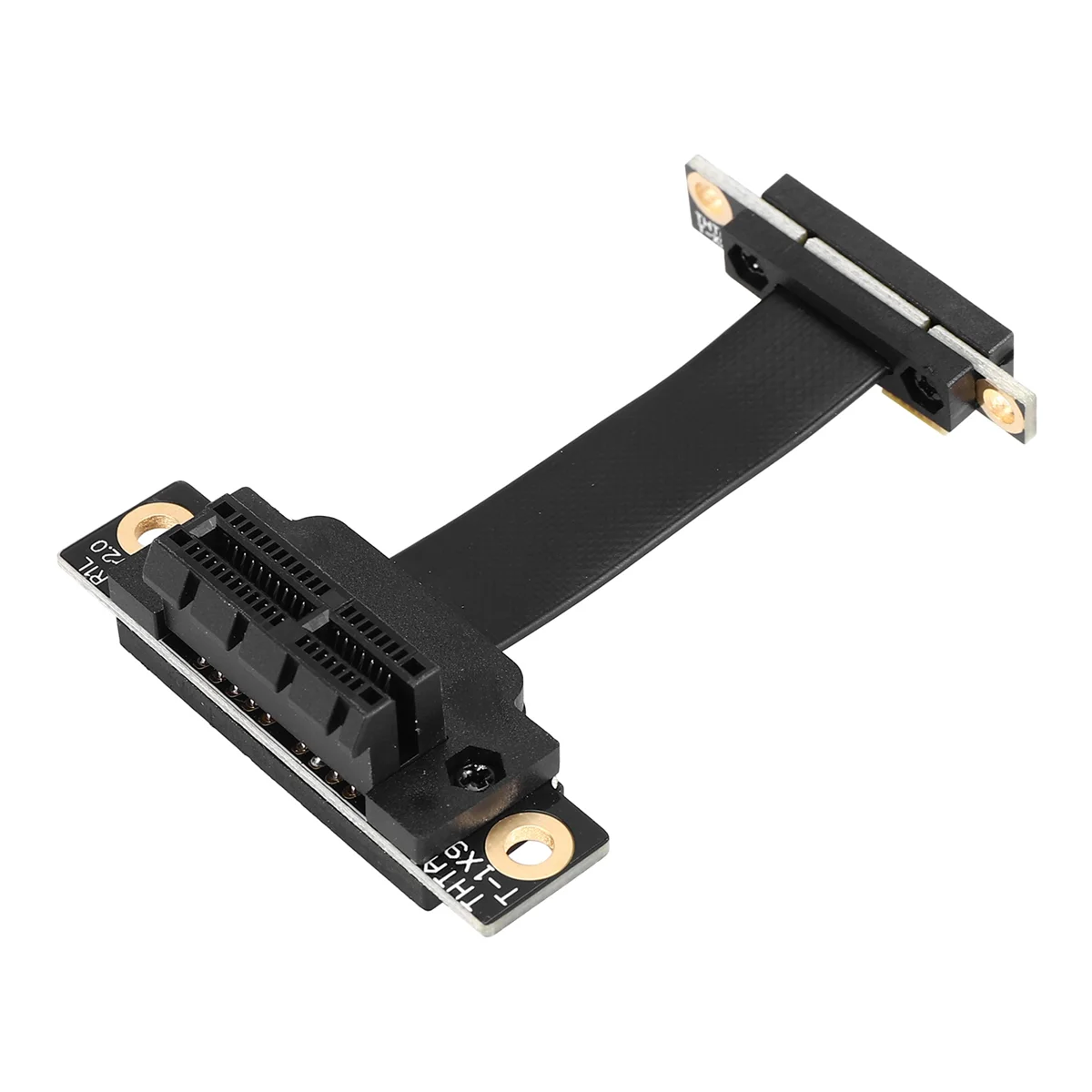 Podwójny przedłużacz PCIE X1 pod kątem prostym 90 stopni PCIe 3.0 X1 do X1 8 Gb/s Karta PCI Express 1X Riser - 5 cm