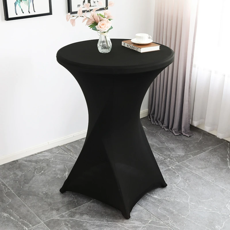 

Cocktail Spandex Table Cover Cloth, Round, Birthday Party Show, Wedding, High Bar, Hotel Decoration, 60cm, 80cm