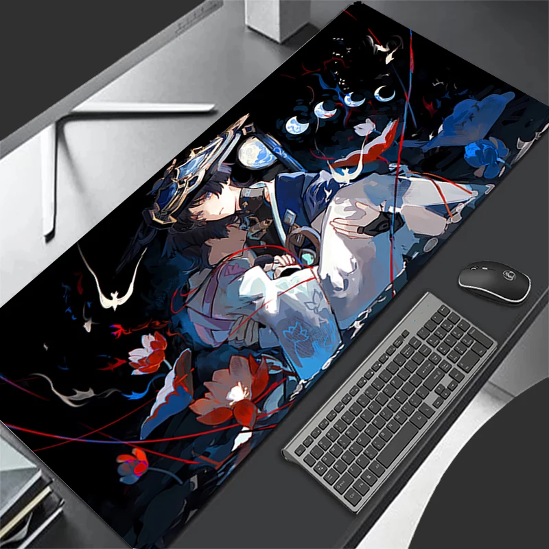 

Mousepad Pattern Game Pad Rubber Mouse Pad PC Accessories G-genshin Impact Desk Mat Non Slip Office Table Mat Gamer Keyboard Pad