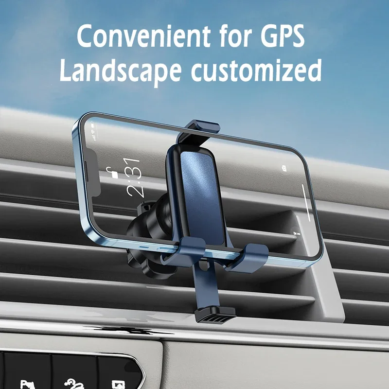 G3 Gravity Car Phone Holder Air Vent Mount Clip Auto GPS Cell Phone Mount For Apple iPhone 15 Pro 14 13 12 Samsung S24