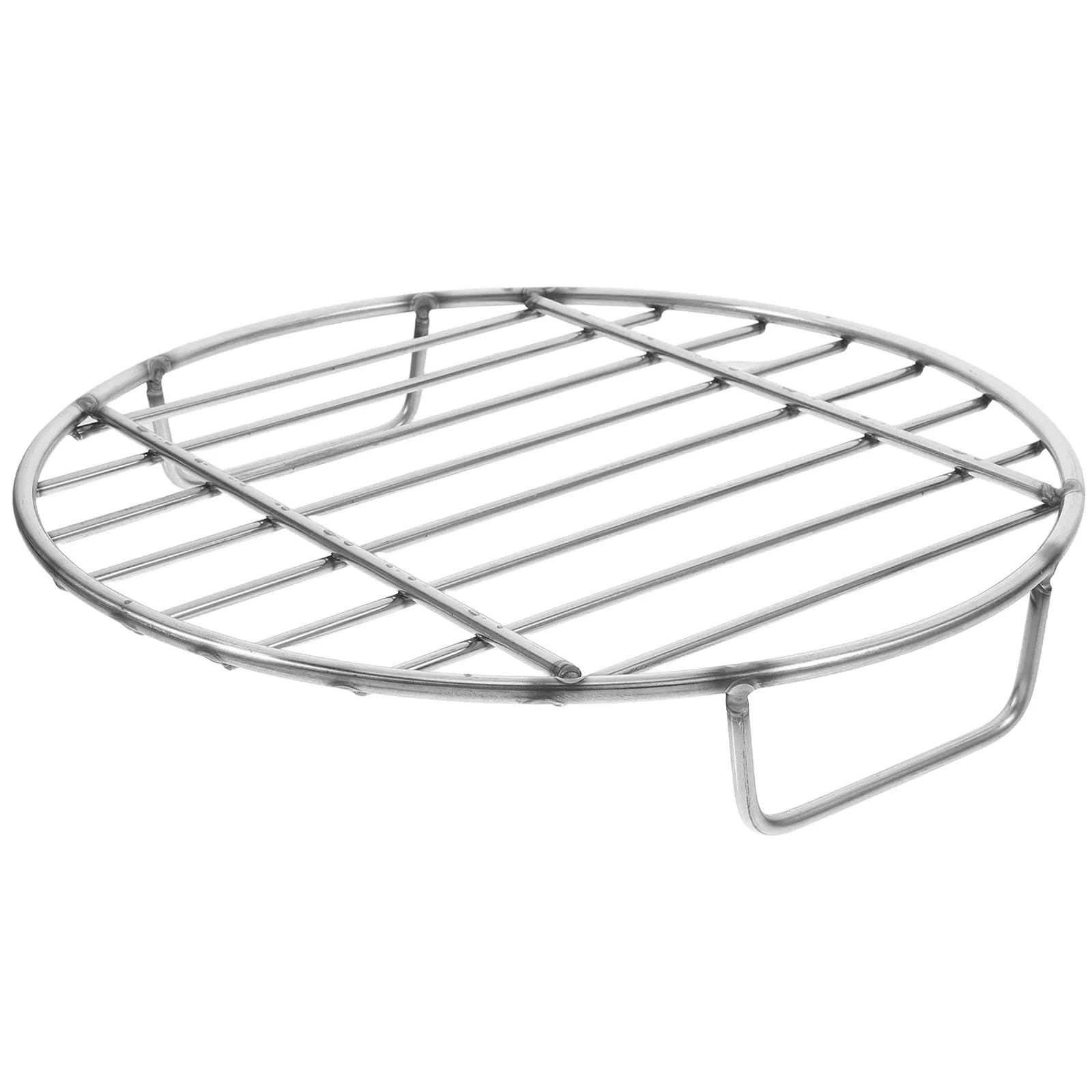 

1pc Stainless Steel Round Bbq Grate 22 Inch Heavy Duty Grill Grid For Smoking Meats Grilled Chicken Fish Camping Outdoor