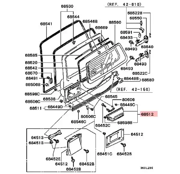 파제로 V30 MB774438 용 후면 라이센스 램프, 몬테로 V40 정지 공원 조명, 쇼군 V20 1989-1999 용 전구 포함, 1 개