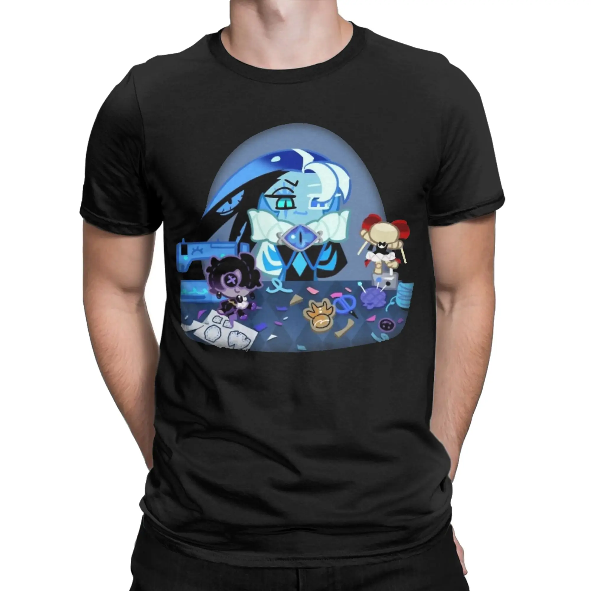 Men Women Shroomie Shadow Milk Cookie T Shirt Cookie Run Kingdom Cotton Tops Unique Round Neck Tee Shirt 6XL T-Shirts