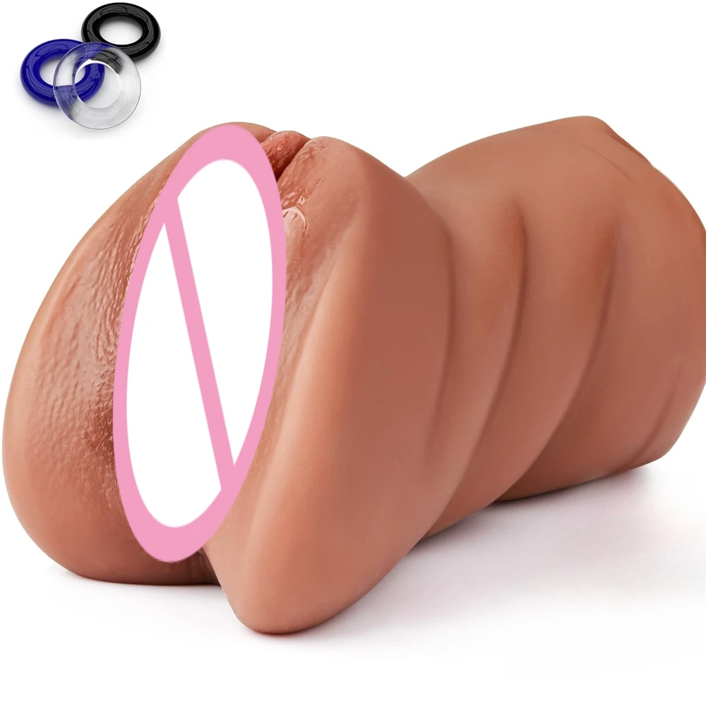 Sex Toys for Men Super Realistic Vagina Anal Male Masturbator Food Grade Silicone Masturbation Cup Soft Portable Pocket Pussy