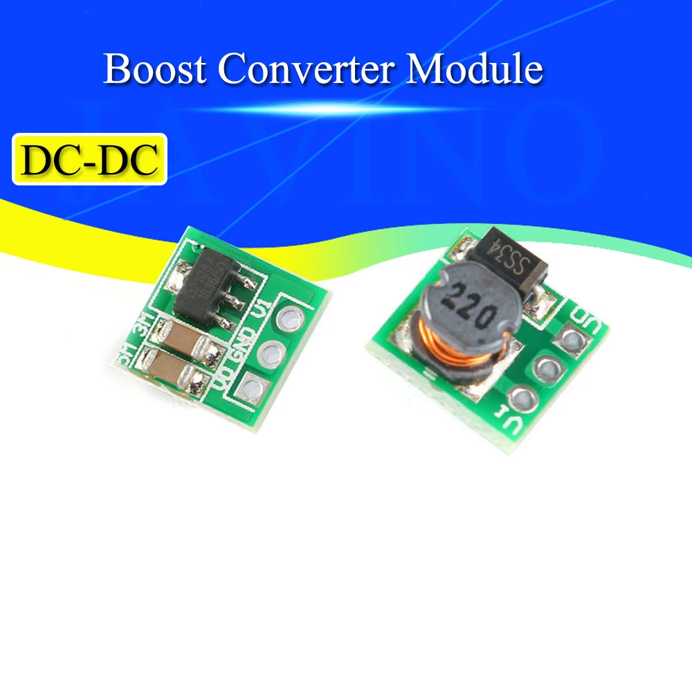 2PCS 0.9-5V To 5V DC-DC Step Up Power Supply Module Voltage Boost Converter Board 1.5V 1.8V 2.5V 3V 3.3V 3.7V 4.2V To 5V