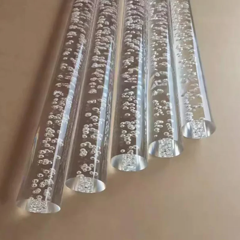فقاعة شفافة واضحة PMMA قضيب أكريليك قضيب قضيب العصي أعمدة القطب