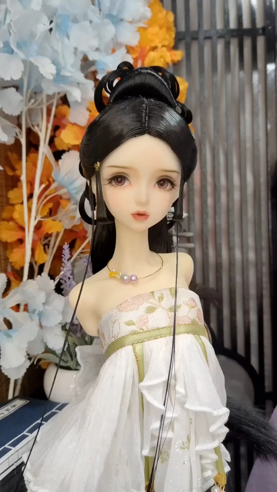 1/4 1/3スケールBJDドールウィッグ 中国古代衣装 漢服 ヴィンテージロングヘア フェアリーウィッグ MSD SD13ガール用 SSDFアクセサリー A2086