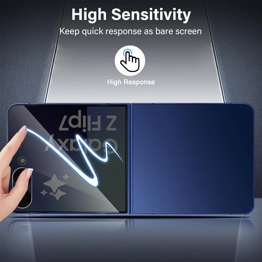 Anti-Spionage-Schutzglas für Samsung Galaxy Z FLIP 7, Sichtschutz aus gehärtetem Glas, Displayschutzfolie für Galaxy Z FLIP7 FE Flip 6 Flip7 – Detail 4