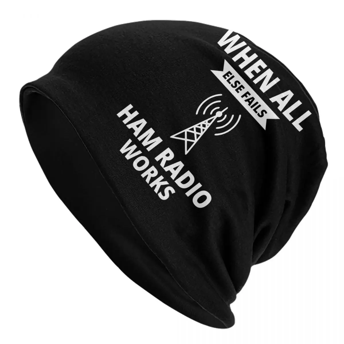 Licensed Amateur Ham Radio Operator Bonnet Hat Knitting Hats Cool Wireless Skullies Beanies Hats Unisex Warm Dual-use Cap