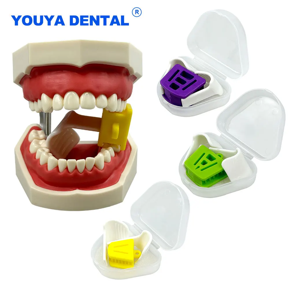 Silicone Mouth Props Dental Retractor Mouth Opener with Tongue Guard Bite Autoclavable Pads Blocks Dentist Oral Retractor