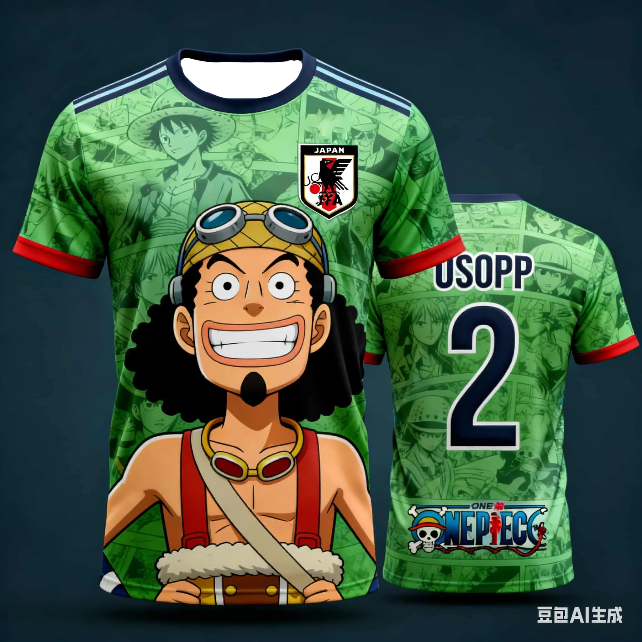 2026 New Style Product 3D Printed Summer Multi-functional Quick-drying Breathable Men's T-shirt From "One Piece" Anime By Bandai view 5