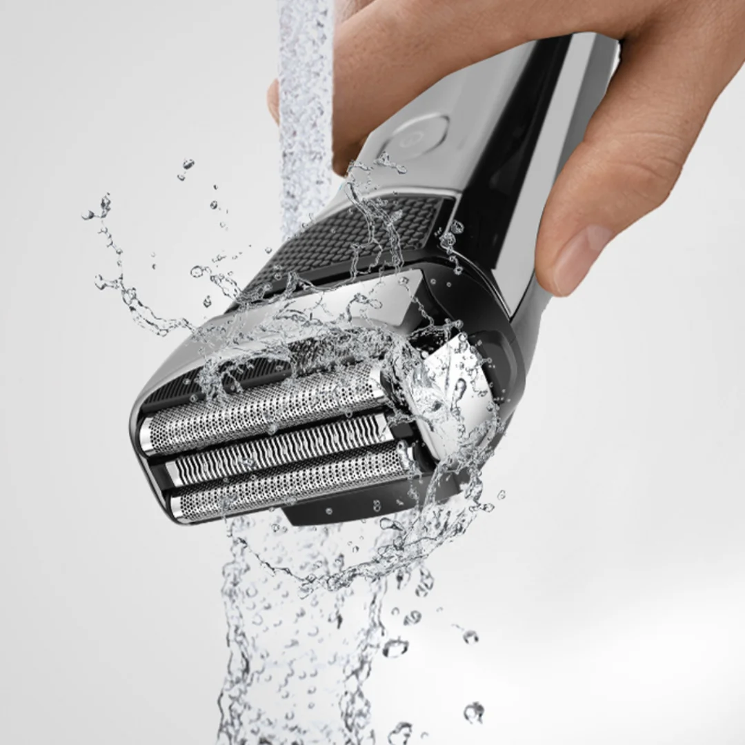 Electric Men's Shaver Reciprocating Shaver Water-washable Digital Display Beard Shaver with Sideburn Trimmer