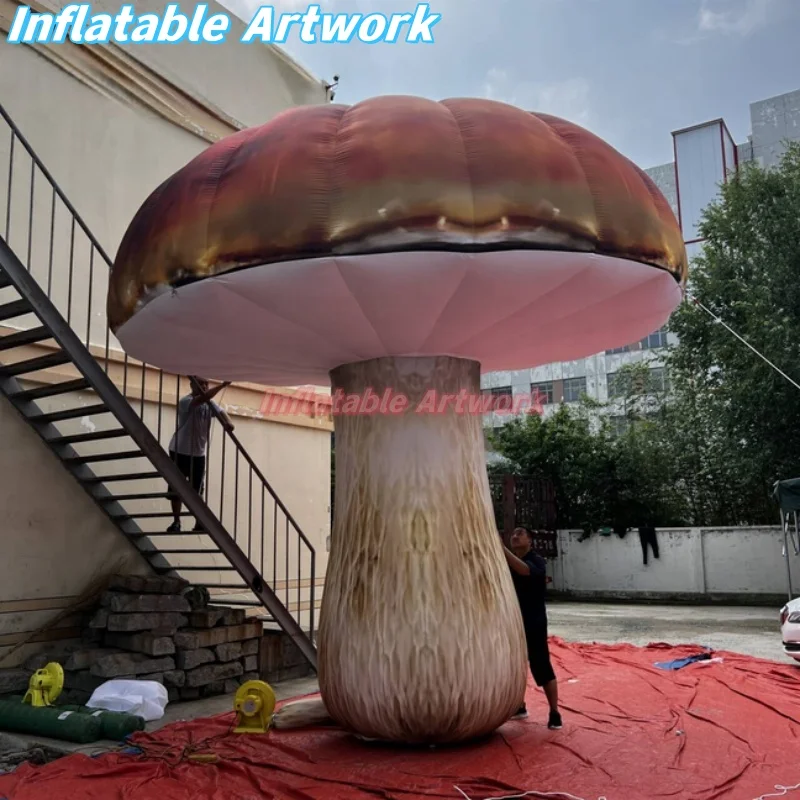 Personalized Spring Themed Party Large Air Blown Mushroom for Celebration Stage Decoration Toys