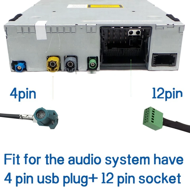 

DC12V 12-контактный автомобильный беспроводной адаптер AUX Bluetooth 5,0, автомобильный Bluetooth-адаптер громкой связи, аудиокабель для A3 A4 B8 B6 A6