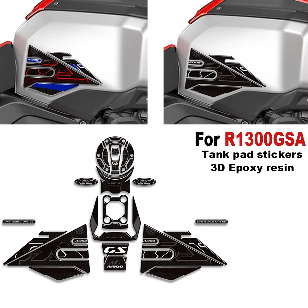 

Новая мотоциклетная накладка на бак, боковые ручки, комплект для газа, мазута, наколенники, наклейки для BMW R1300GS R1300 R 1300 GS Adventure ADV GSA 2024-
