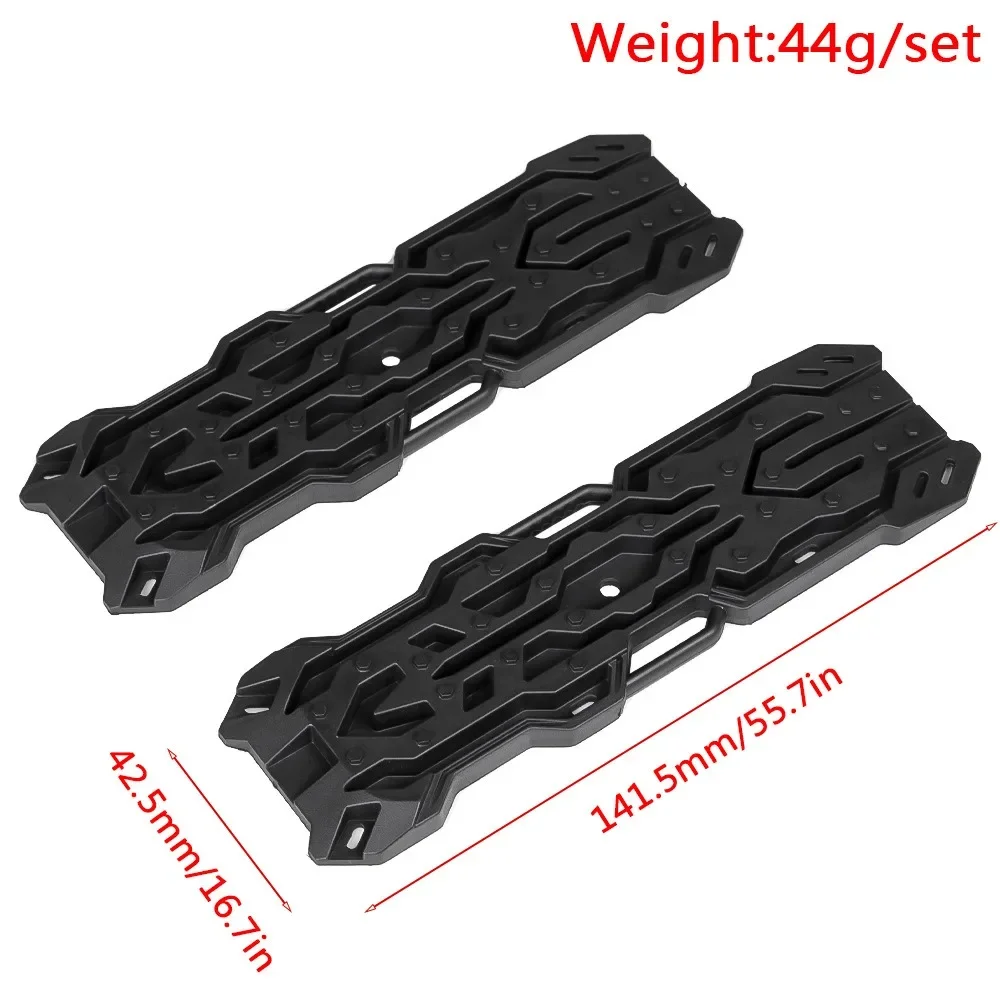 Placa de rampa placa de escape pneu anti armadilha placa para 1:10 rc crawler axial scx10 trx4 yikong rc peça do carro