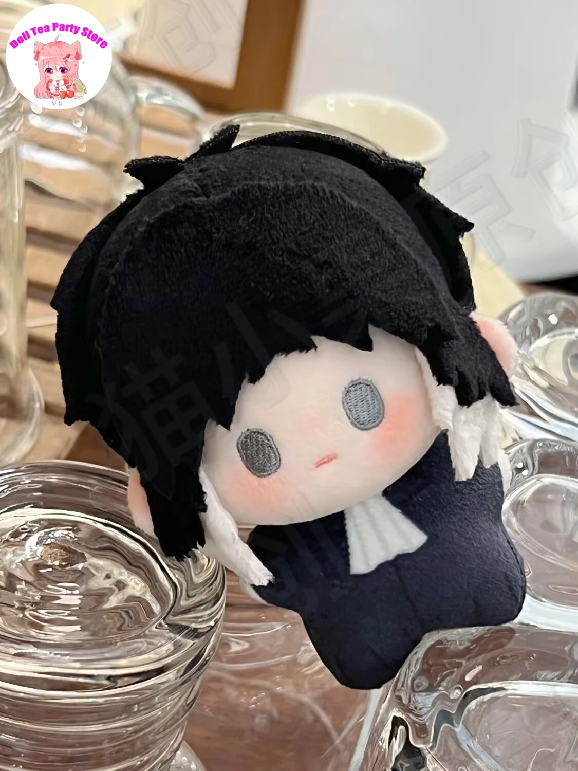 Ryunosuke akutagawa mini boneca de algodão adorável impressão estrela do mar corpo 10cm pingente bonecas de pelúcia anime chaveiro brinquedos presente de natal