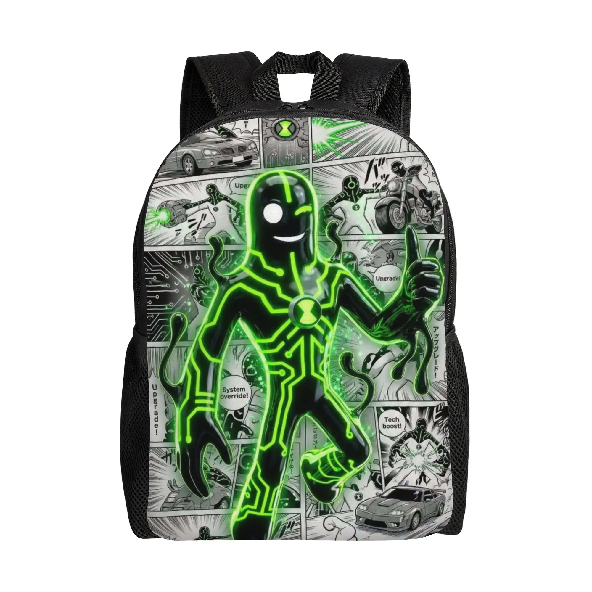 Handbag Back to school season Upgrade Ben10 Tech Alien Graphic  Personalised Backpack