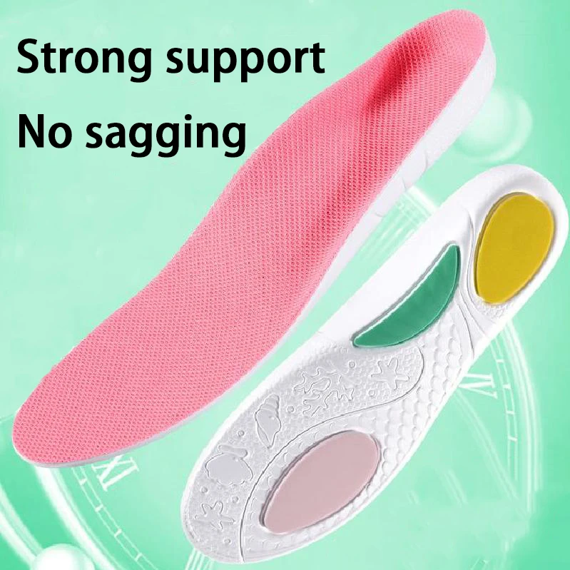 1Pair/2Pair Arch Support Orthopedic Shoes Insoles Unisex Shock-absorbing Sports Insole Baskets Breathable Deodorizing Shoe Pad