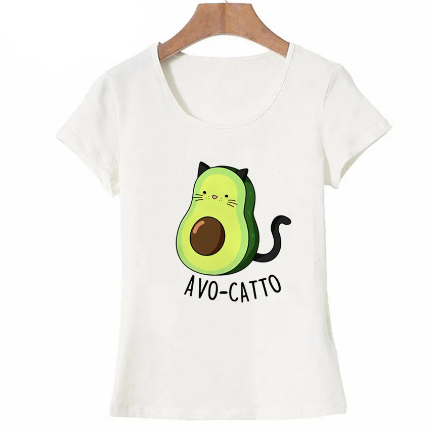 Lovely Avocado Cat Vegan Cartoon Patches on Clothes Heat Transfer Stickers for Jackets Iron on DIY T shirt for Women Appliqued