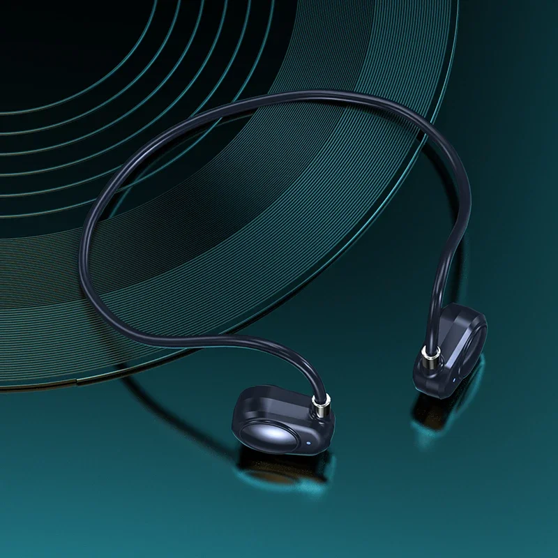 BL06 Earphone Konduksi Udara Baru TWS Headphone Nirkabel Terpasang Di Telinga Bluetooth Earbud Berkendara Bersepeda Headset Olahraga Lari