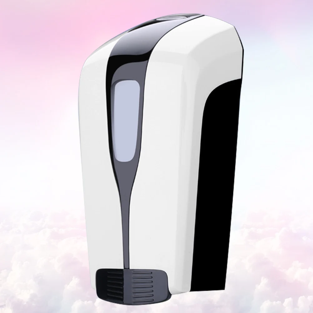 1 قطعة موزع الصابون المثبت على الحائط ABS حاوية الصابون السائل اليدوية ذات سعة كبيرة للحمام والمطبخ والفندق والاستشفى باللون الأسود #3