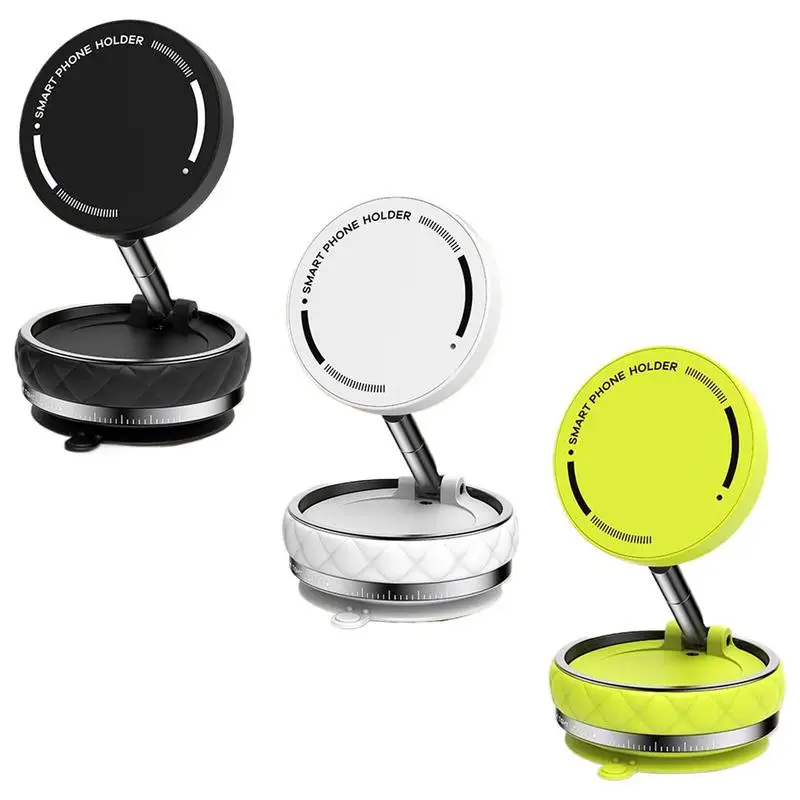 자동차 모바일 지원 진공 자기 전화 홀더 접이식 차량 휴대 전화 크래들 회전식 전화 마운트 핸드폰 브래킷