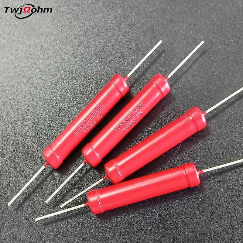 1Pcs HVR80AH5009 High voltage resistor 5W30K100K200K1M40M1K2M5M10M20M10G50RJ Ohm 470K5% 300M thick film non inductive resisto