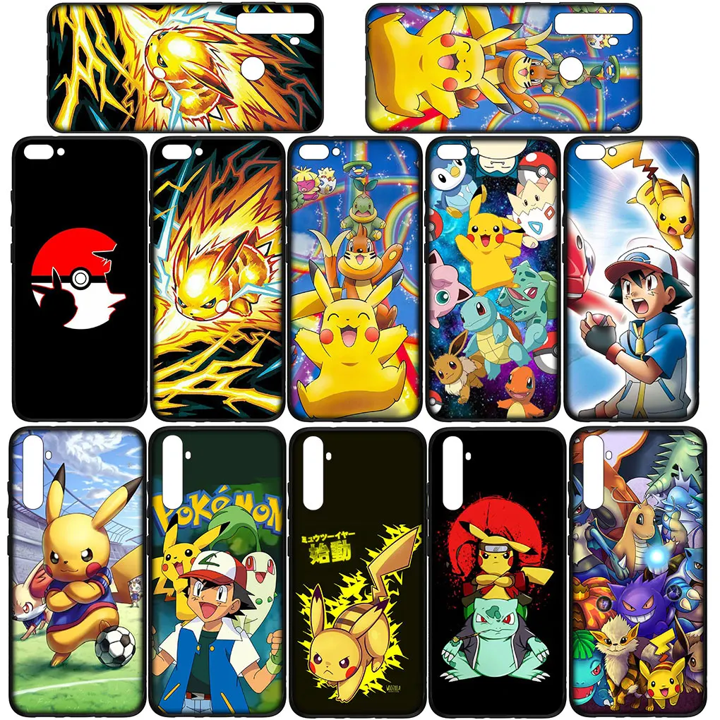 Pokemon Pikachu Cute Soft Casing for Huawei Y7A Y6P Y5P Y6 Y7 Y9 Prime 2018 2019 Y8P Y9A Y8S Y9S P Smart Phone Cover Case