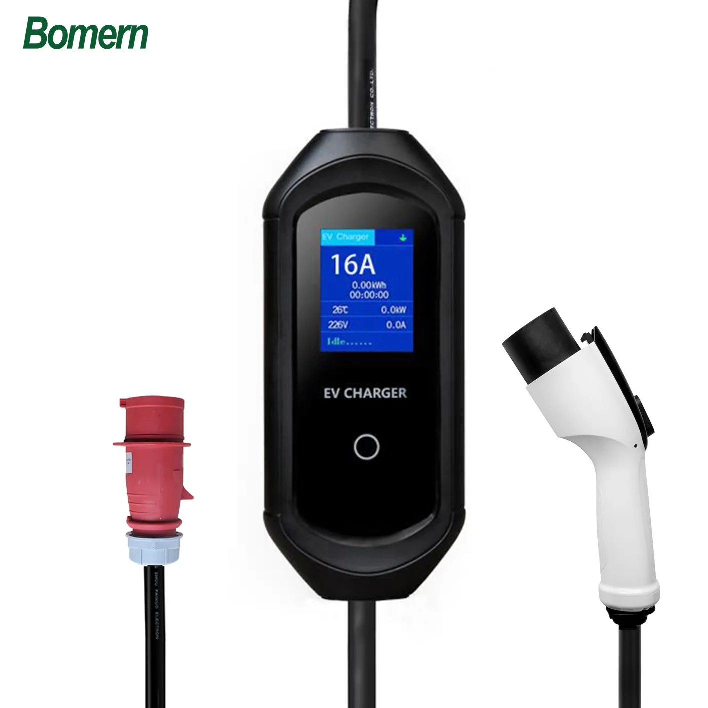 OEM ODM IP65 Waterproof Manufacturer 11w Type 2/GBT Portable EV Charger with