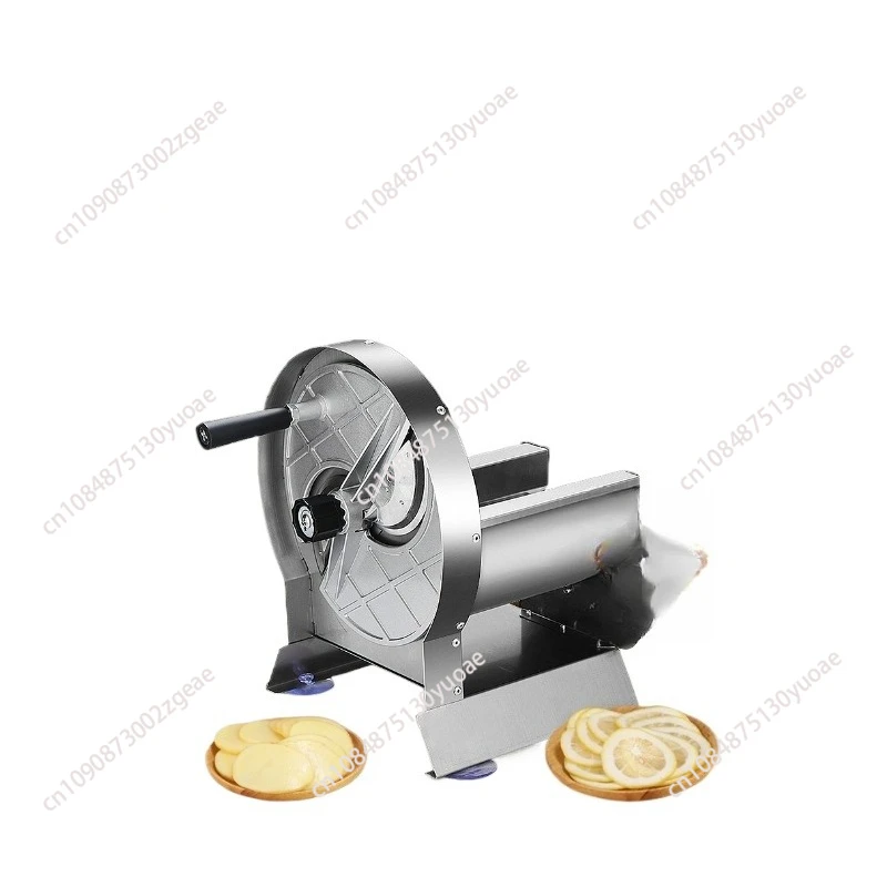 

Manual Potato Slicer Ultra-Thin Potato Chip Machine Cutting Vegetable Fruit Lemon Orange Slicer for Commercial and Household