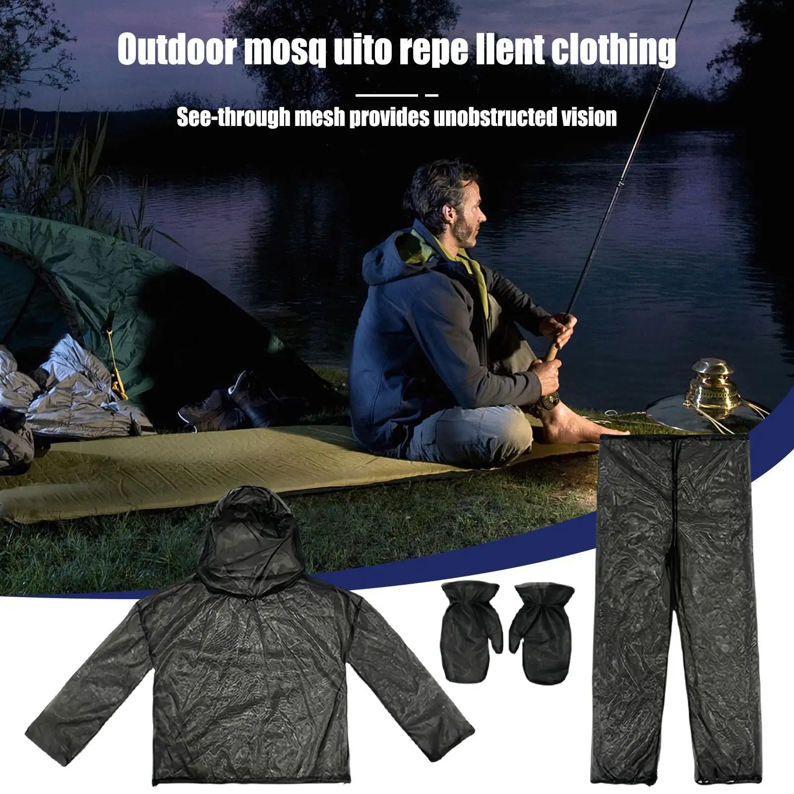 

Муховой костюм, летняя сетчатая куртка, брюки, одежда, перчатки в комплекте, плотная герметичная защитная одежда для альпинизма, охоты