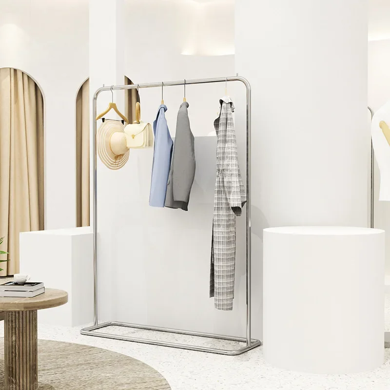 디스플레이 랙, 스테인리스 스틸, 행거, 나카지마 선반, 바닥부터 천장까지,