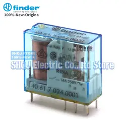 FINDER 100%-NEW 40.61.7.024.0001 RELAY 1PCS 40.61S 24VDC 16A 250V 8PIN 1CO original