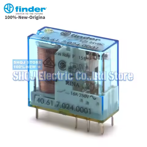 FINDER 100%-NEW 40.61.7.024.0001 RELAY 1PCS 40.61S 24VDC 16A 250V 8PIN 1CO original