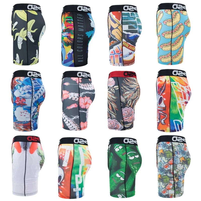 남성용 복서 팬티, 남성용 란제리, 언더팬츠 복서 반바지, 플러스 사이즈 3XL, 부드러운 통기성 복서 브리프 트렁크