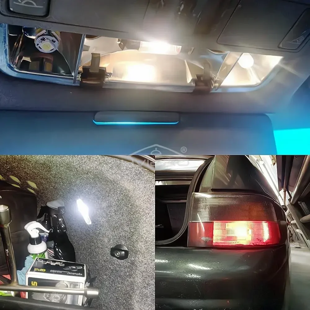 Car Led Festoon Dome Door Light Tail Wedge Lamp 5050 5SMD White Auto Turn Signal Bulb Marker License Plate Superbright Headlight