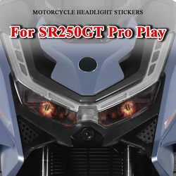 Motorcycle Head Light Stickers For Voge SR250GT SR 250 GT Pro Play 2024 Waterproof Headlamp Decals Motorbike Sticker Accessories