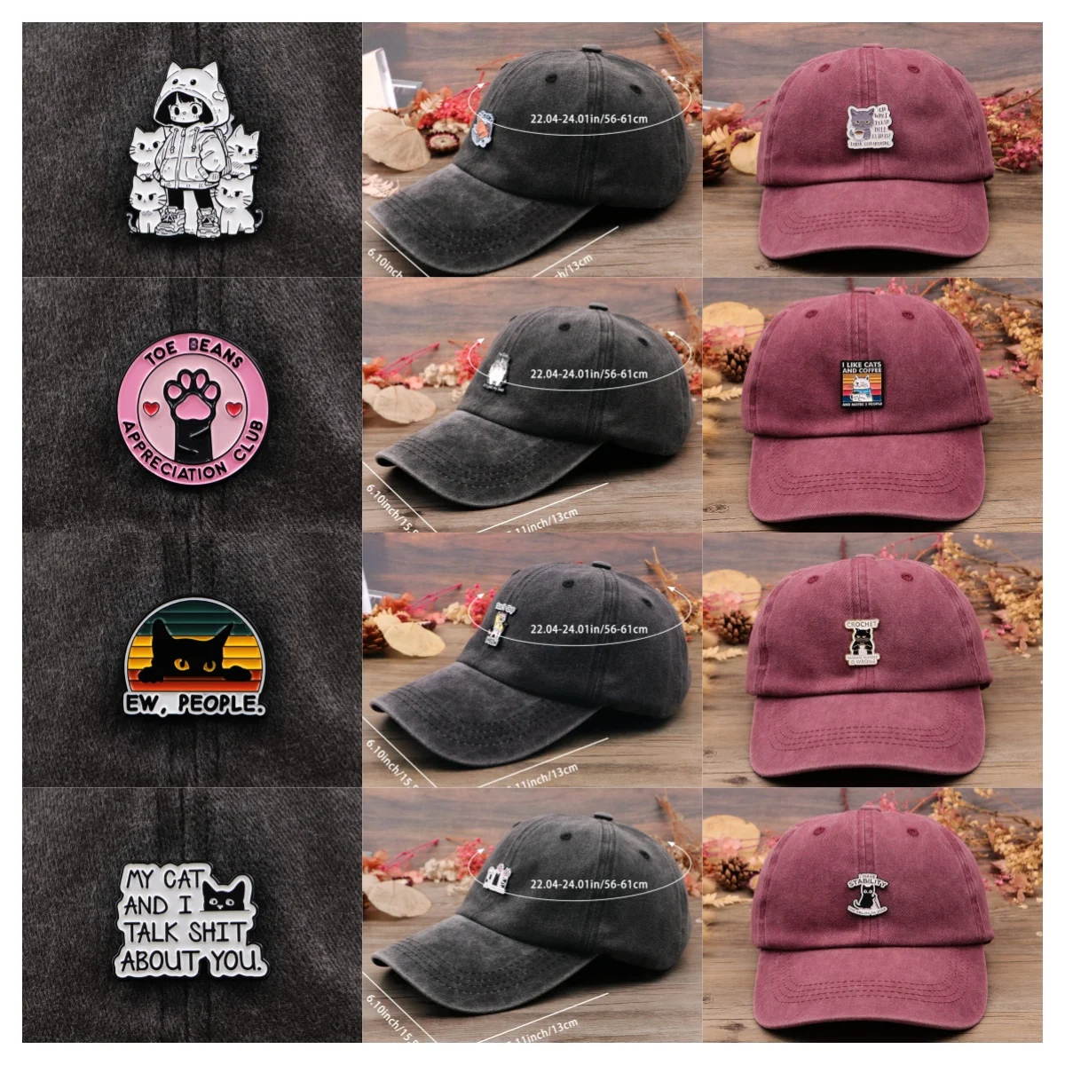 

Cute Cat Quotes Vintage Classic Baseball Caps Dachshund Casual Style for Men Women Sun Protection Hats Outdoor Sports Cap