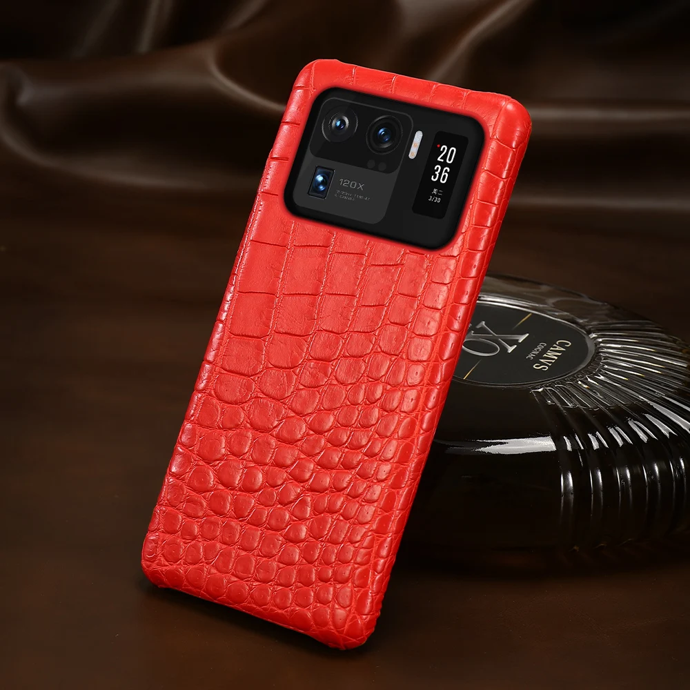 Luxury Natural Crocodile Leather Case for Xiaomi Mi 13T 13 11 14 Ultra 12T Poco X6 Pro Back Cover for Redmi Note 13 Pro Plus 5G.