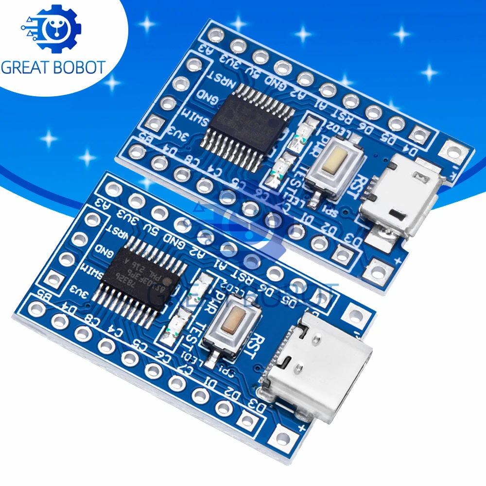 Bs New Chip STM8S103F3P6 System Board - STM8S STM8 Minimum Core Development Boa…
