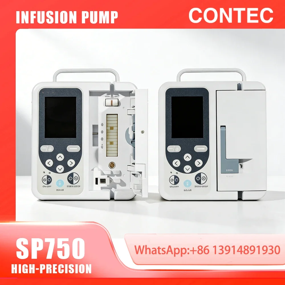 2026 New Volumetric .. Pump CONTEC SP750 - Large LCD, Real-time Alarm, Rechargeable Battery For Human/Veterinary