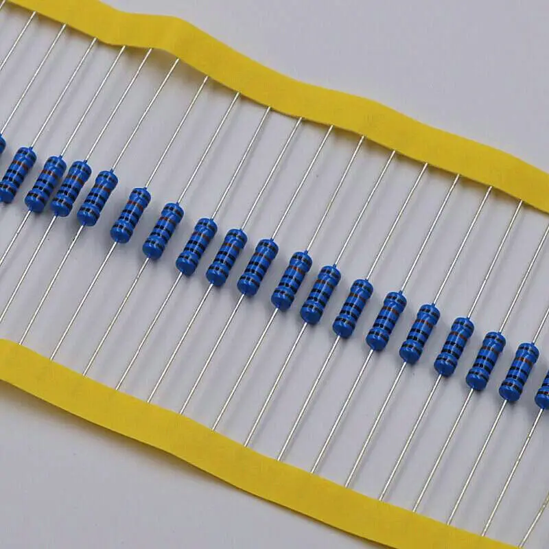 T88C 20 Buah 100 Ohm 1% 3W Resistor Film Logam 3 Watt 100R Resistor