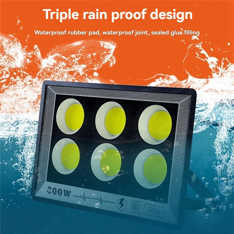 ABNL LED Flood Light IP66 Waterproof Outdoor Projector Lamp Reflector Spotlight Garden Lighting 500W