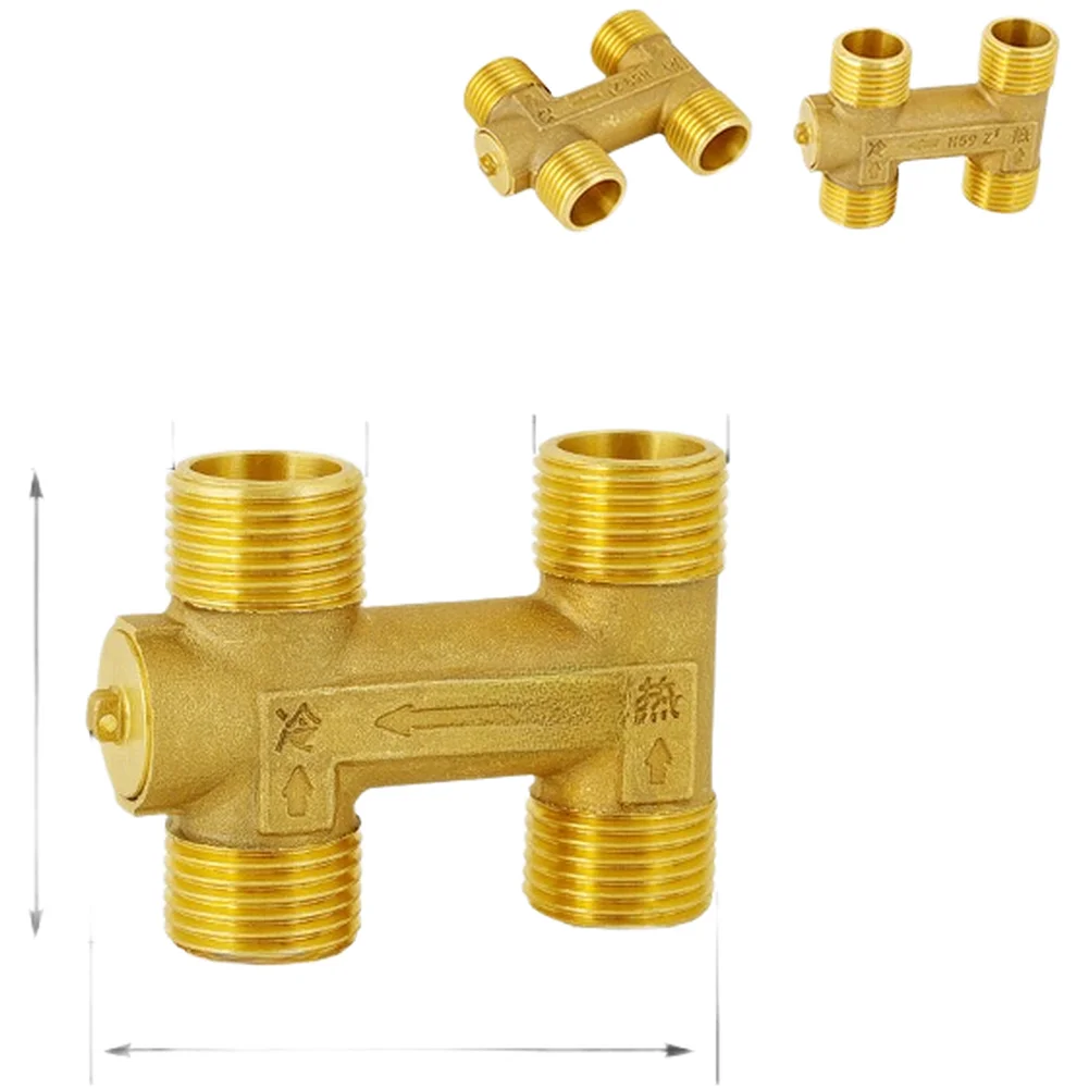 Brass Plumbing Component for Recirculation Systems Featuring Union Fittings and Compatibility with Standard Pipe Sizes