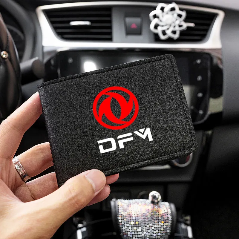 Driver License Holder PU Leather Card Bag Documents ID Card for Dongfeng DFM Aeolus Ax45 c31 Glory 370 Cefiro F507 Accessories